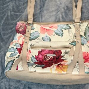 Koltov Floral Cream Shoulder Bag